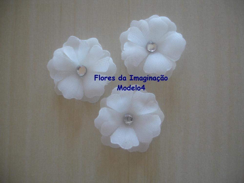 Mini Flores de Tecido Modelo4 - flor biquinho