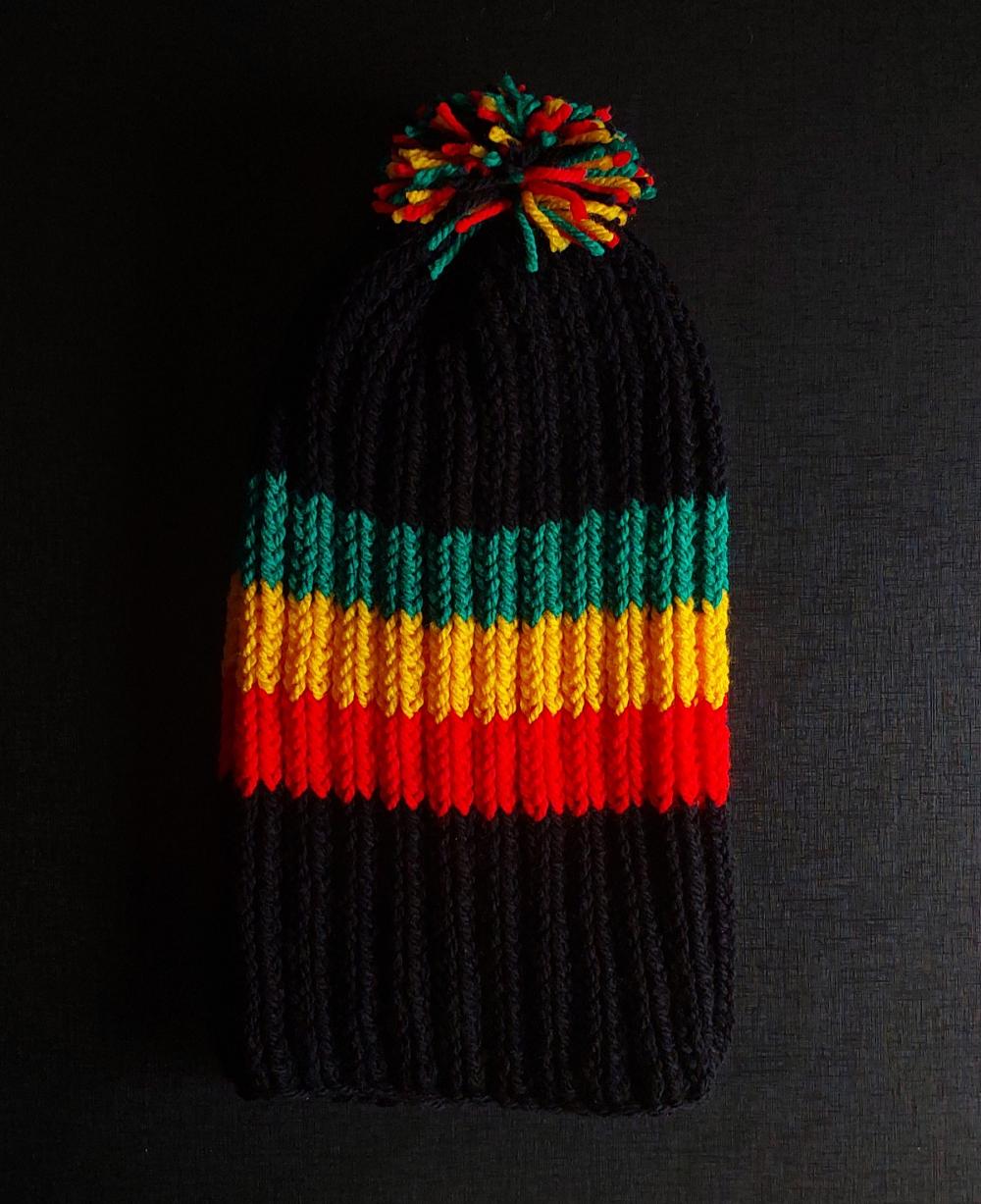 Touca Reggae pom pom