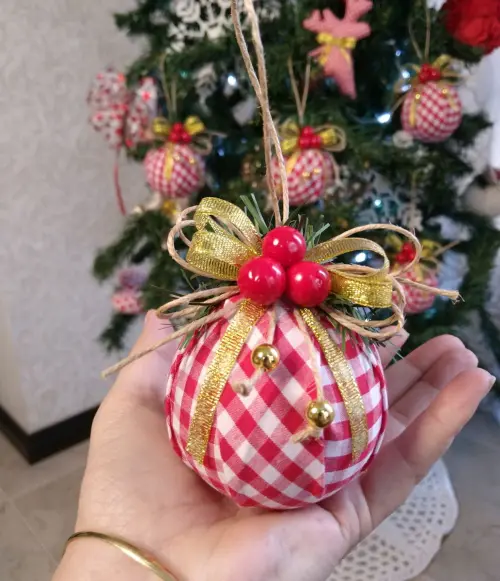 Bola de Natal xadrez Enfeite de Pinheiro