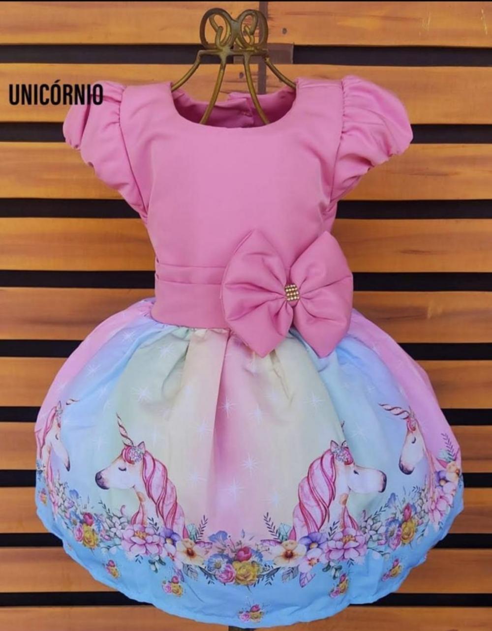 Vestido de festa Unicórnio