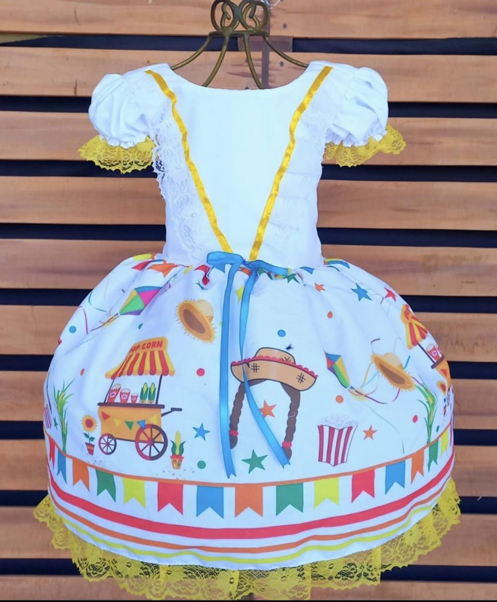 Vestido de Festa Junina Noivinha