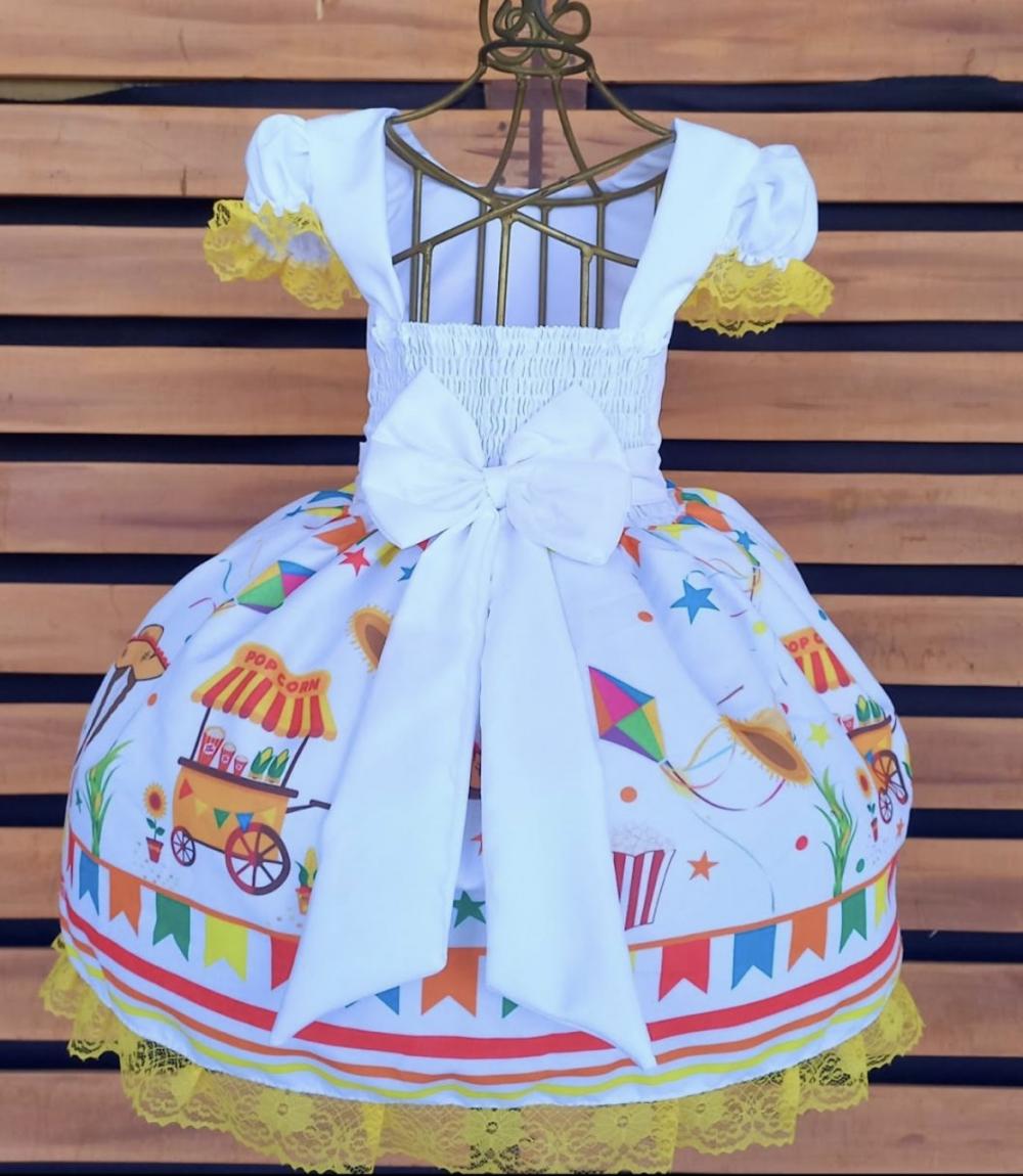 Vestido de Festa Junina Noivinha