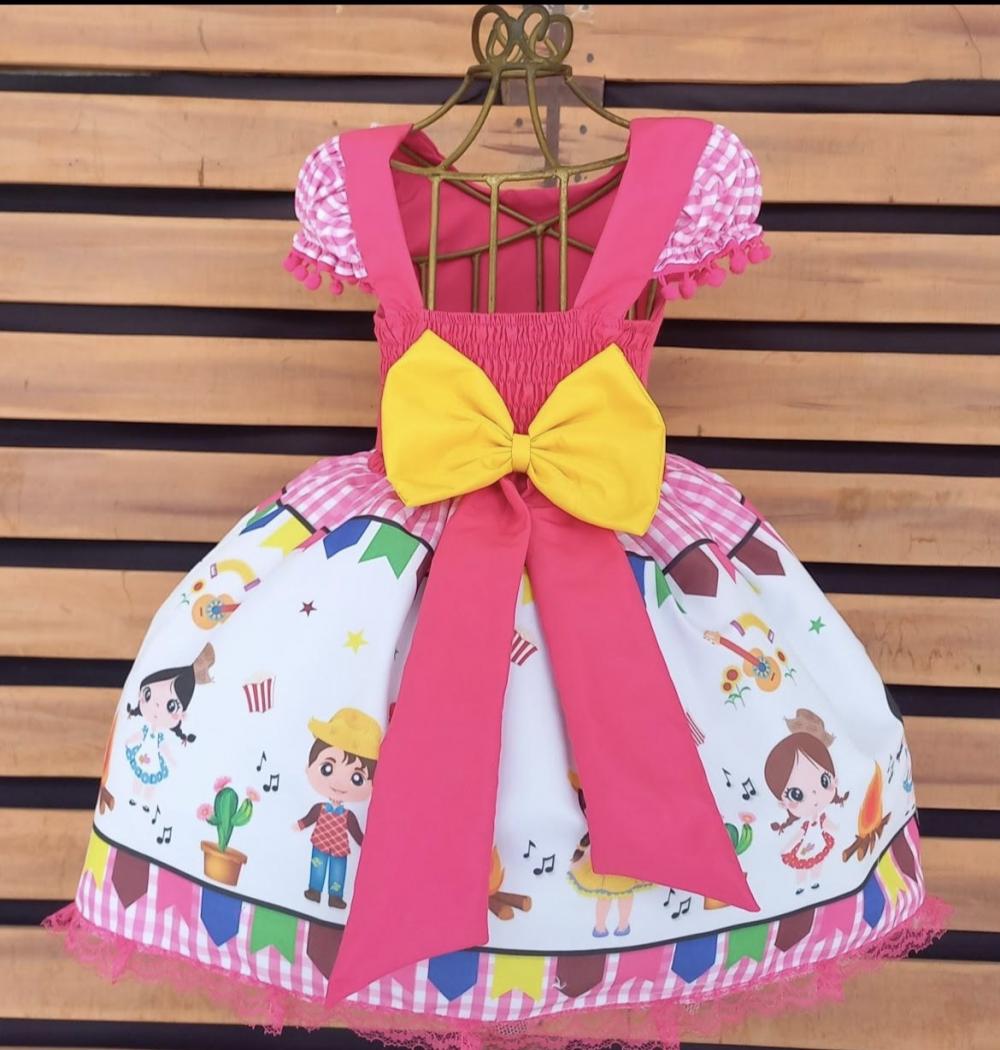 Vestido infantil de Festa Junina