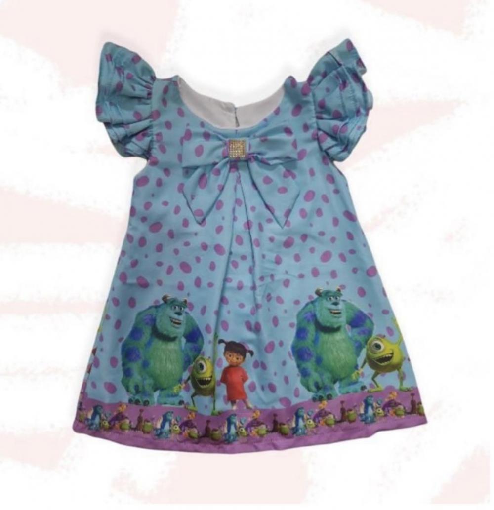 Vestido temático trapézio infantil