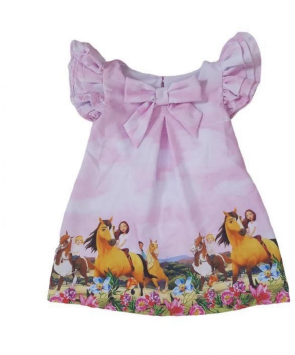 Vestido temático trapézio infantil