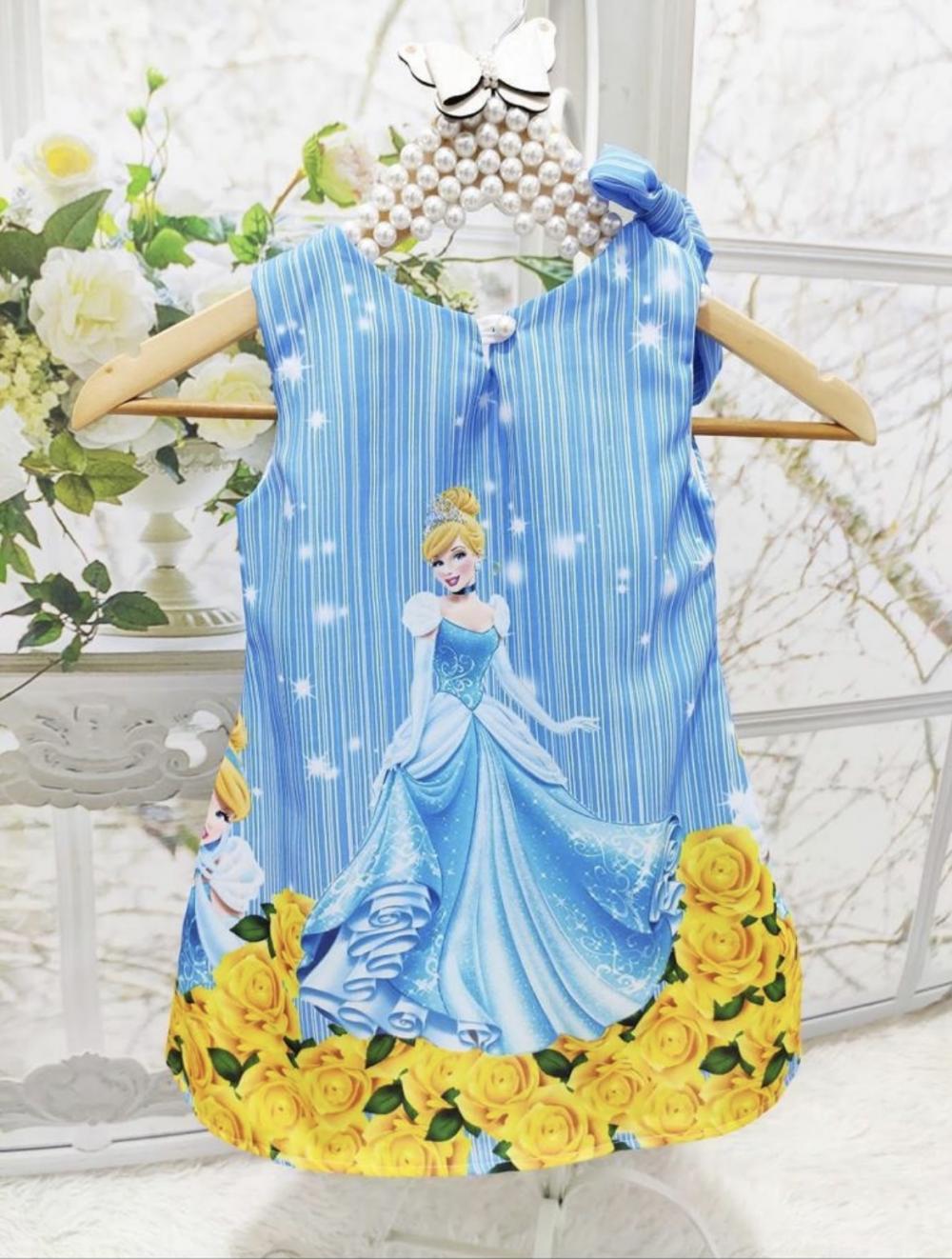 Vestido temático trapézio infantil