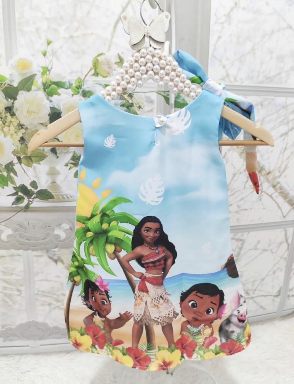 Vestido temático trapézio infantil