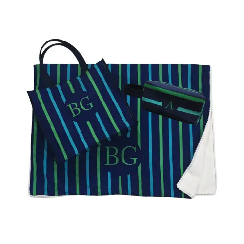 KIT PRAIA FEMININO PERSONALIZADO: COM BOLSA, CANGA E NECESSAIRE BOX