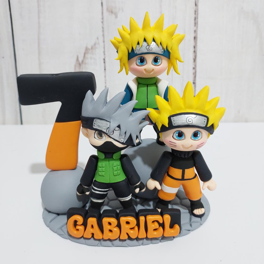 Topo de bolo Naruto de biscuit