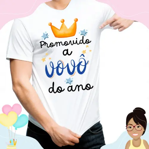 Camisa Personalizada Promovido A Vovô Do Ano