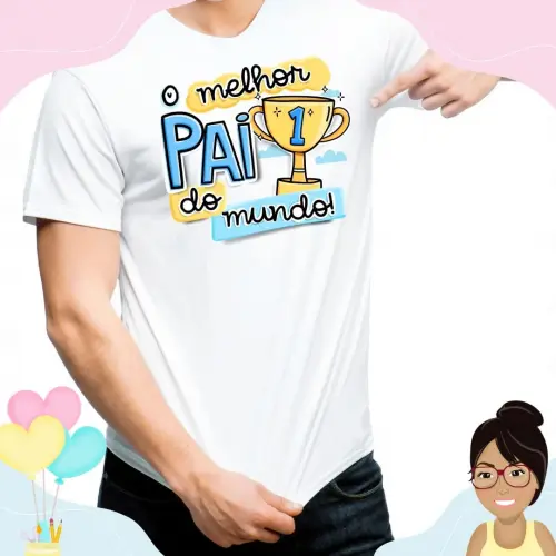 Camisa Personalizada Melhor Pai Do Mundo