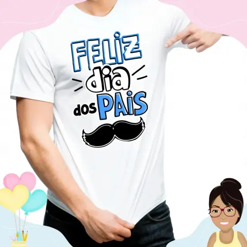 Camisa Personalizada Feliz Dia Dos Pais