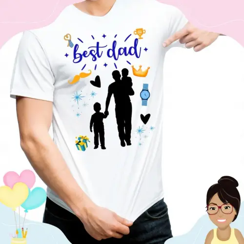 Camisa Personalizada Best Dad Melhor Pai De Meninos