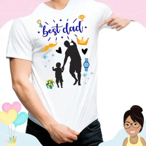 Camisa Personalizada Best Dad Melhor Pai De Menino