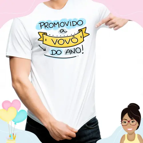 Camisa Personalizada Promovido A Vovô Do Ano