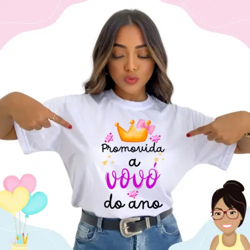 Camisa Personalizada Promovida A Vovó Do Ano