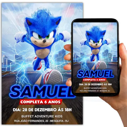 Convite Digital Sonic