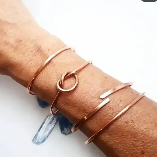 Pulseira Artesanal em Cobre Puro - escolha o modelo| Valor Unitário